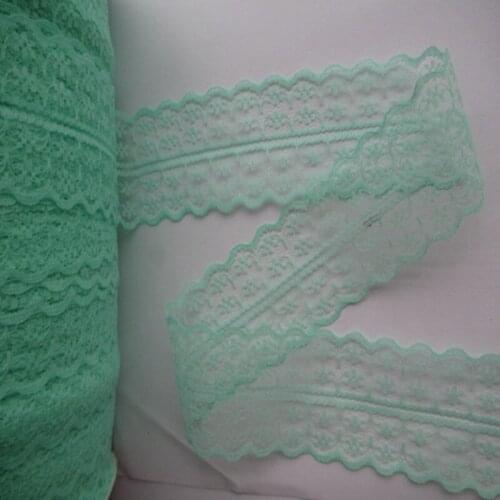 New listing 10 yards / 4 cm wide green bilateral lace ribbon lace embroidery lace DIY craft
