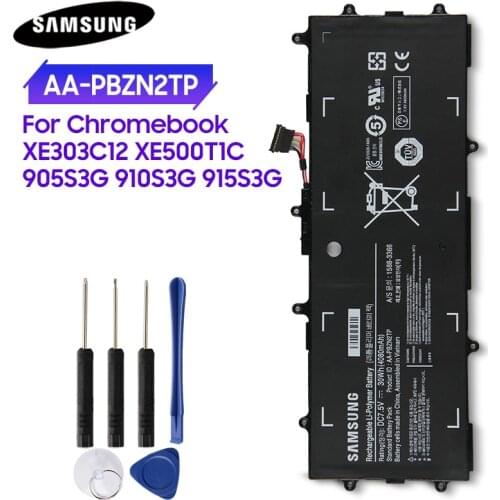 Samsung Original Battery AA-PBZN2TP for Chromebook XE303C12 XE500T1C 905S3G 910S3G 915S3G NP910S3G K05CN NP905S3K 910S3K +tools