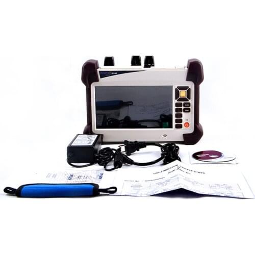 Handheld SOT-A80 SM OTDR 1310/1550nm Optical Time Domain Reflectometer Touch Screen Integrated VFL 30/35dB Breakpoint Tester