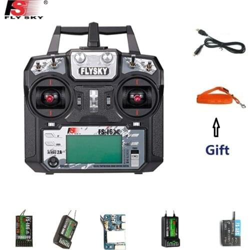 FLYSKY FS-i6X i6X 2.4G 10CH AFHDS 2A Radio Transmitter with X6B/iA6B/A8S/iA10B/iA6 Receiver for RC Airplane Helicopter FPV Drone