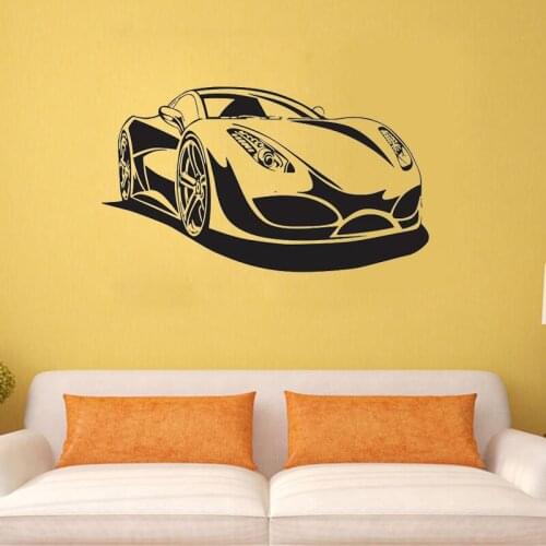 Sports Car Racing Speed Wall Sticker Home Decor Living Room Bedroom Decoration Boys Room Wall Art Decals Removable Wallpaper