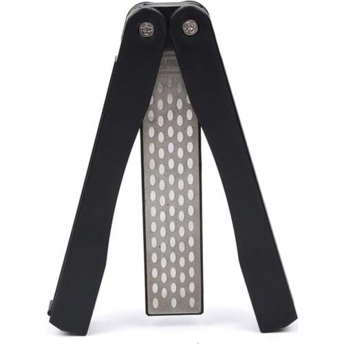 Knife Sharpener Diamond Sharpener Fan-Shaped Foldable Portable Outdoor Kitchen Tool Sickle Knife Sharpener