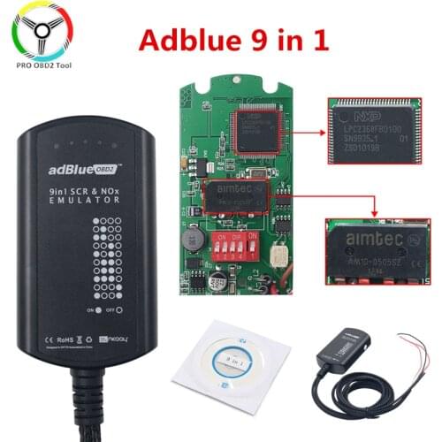 Top Adblue 9 in 1 Update to Adblue 9in1 Universal NOT NEED ANY SOFTWARE Emulator 8 in 1 for Multi-brands Trucks