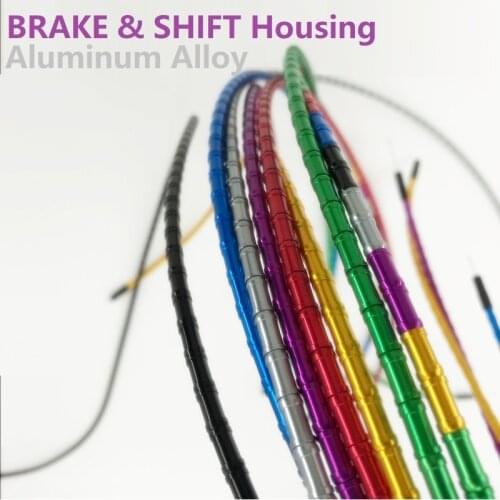 1M Bicycle Brake & Shifter Cable Splicing Housing Aluminum Alloy Mountain Bike Folding Road Bicycle Brake Shifter Line Housing