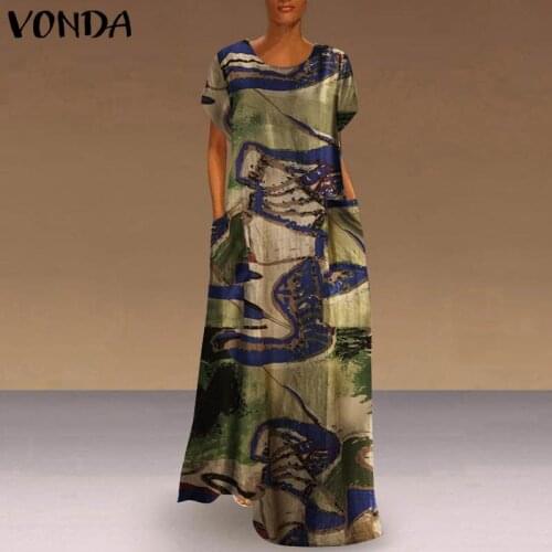 VONDA Summer Cotton Dresses