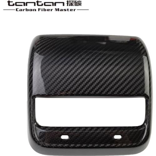 Rear Exhaust Vent Air-vent Outlet Carbon Fiber Parts Applicable For Tesla Model 3 Y Interior Accessories Stickers