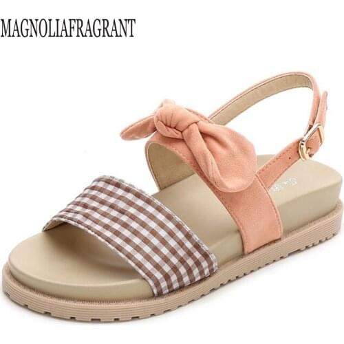 New Fashion platform Women Sandals Summer Non-slip Women Shoes Leisure Bow Women Sandals sandalias de verano para mujer sy48
