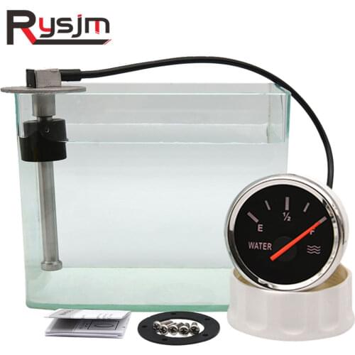 0-190ohm Water Level Sensor +52MM Water Level Gauge 100mm 125mm 150mm 225mm 275mm 300mm Fuel Sender Unit For Car Boat 12V/24V