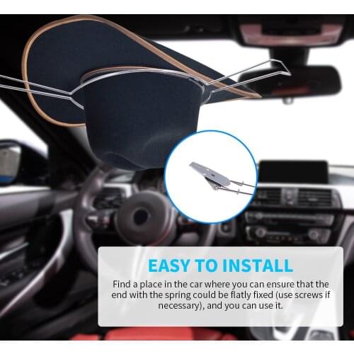 Universal Car Hat Holder Spring Saver Equestrian Riding Helmet Akubra Hard Hat Load Cover Spring Steel Car Cowboy Hat Holder