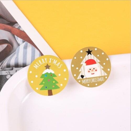 1200 Pcs/pack Chrismas Sticker Santa Claus Deer Decorative adhesive stationery sticker
