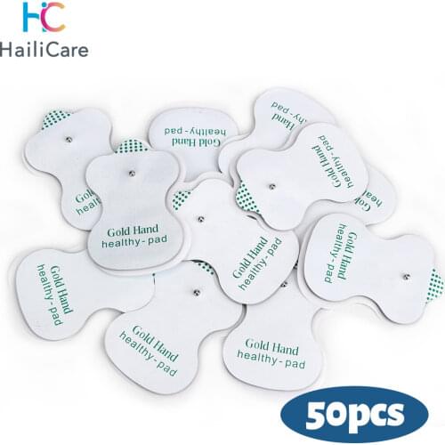 50pcs/lot Electrode Pads for for JR 309 Tens Acupuncture Good Quality white ,Digital Therapy Machine Massager Health pads