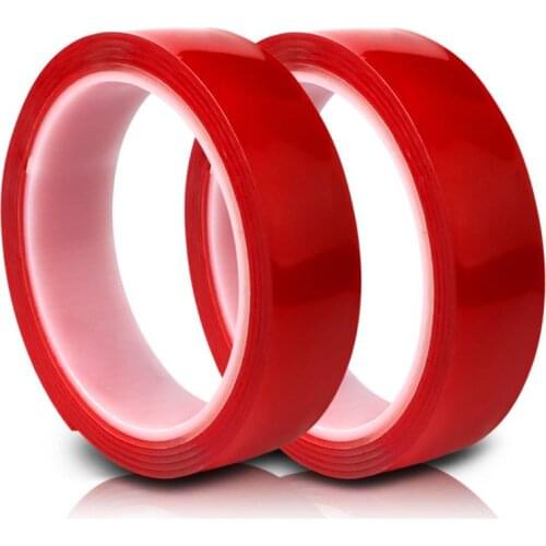 300cm/9.8ft Acrylic Transparent Double Sided Tape Strong Adhesive Car Sticker Waterproof Styling Moulding Decoration Tape
