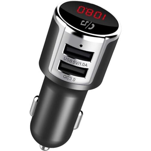 Fast Charge Dual USB QC3.0 Car Charger MP3 Player FM Modulator Transmitter Handsfree bluetooth Car Kit Car Phone Charger
