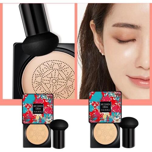Air Cushion BB Cream Waterproof Brightens Concealer Face Powder Mineral Foundations Mushroom Sponge Whitening Make UP
