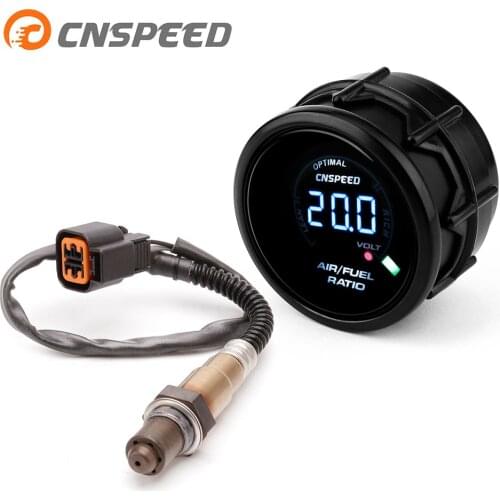 Free Shipping CNSPEED 52mm Auto Air Fuel Ratio Gauge With Front Narrowband Oxygen Sensor For Hyundai Accent 1999-2010