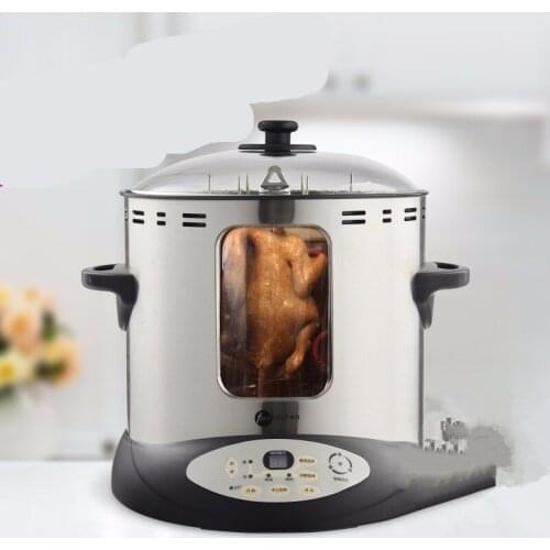 220V 15L1420W Smokeless Multifunctional Barbecue Machine Fully Automatic Rotating Skewers Grilled Chicken Oven