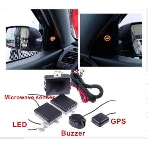 BSD BSM microwave sensor blind spot GPS Antenna radar detection w lane change warning security Blind Spot Detect Alarm for car