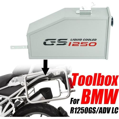 For BMW R1250GS ADV LC R1250 GS/Adventure R 1250 2019-2020 Decorative Aluminum Box Toolbox 5 Liters Tool Box Left Side Bracket