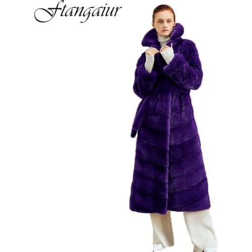 Ftangaiur Natural Fur Coats