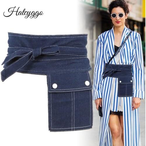 HATCYGGO Women's Wide Belts
