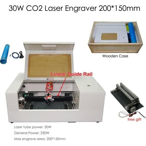 CO2 Laser Engraving Machine2015/1520 30W CNC Laser Engraver Kit with Honeycomb Board USB Port Work Size 200*150mm
