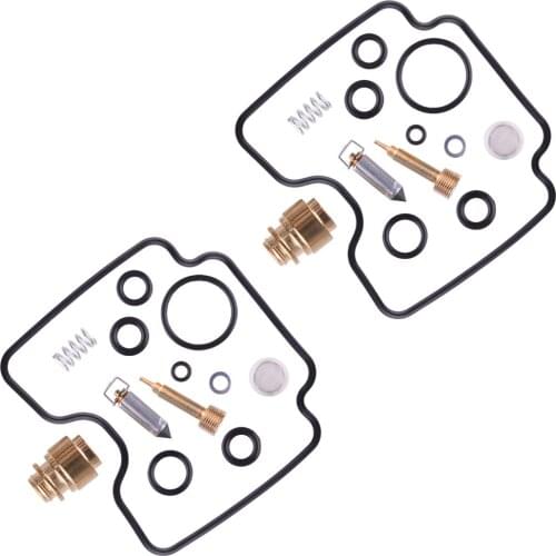 Motorcycle 2 Sets Carburetor Carb Repair Kits Fit For Yamaha V-Star 1100 XVS1100 1999 2000 2001 2002 2003 2004 2005 Replacement