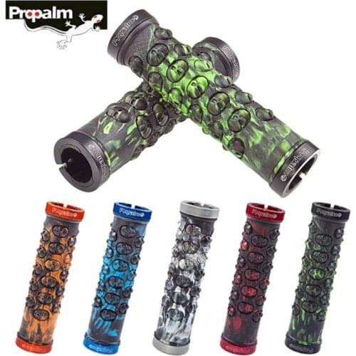 Bicycle Grips Propalm Anti-Skid Comfortable Rubber Bike Handlebars Grips Lock-on Mountain Road Bike Handle Bar Grips For Cycling