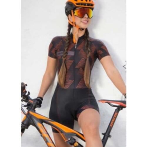 New cycling clothing cycling shirt jumpsuit 2021 womens cycling triathlon short-sleeved cycling jersey suit tights