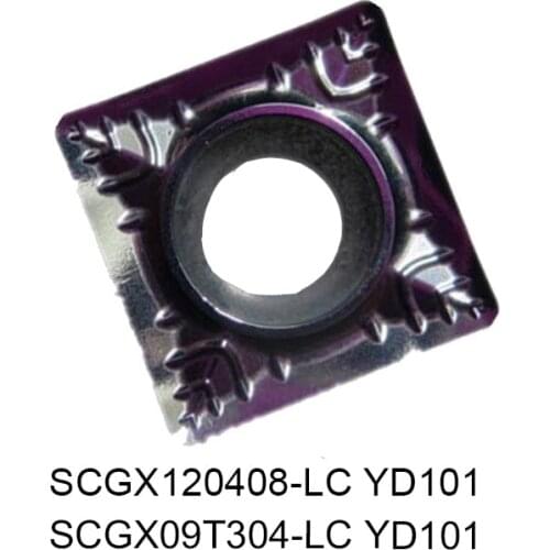 Original Drill Aluminum Machining CNC Blade SCGX 09T304 120408 SCGX09T304-LC SCGX120408-LC YD101Carbide Inserts