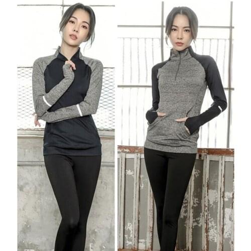 Yuca Sports Suit Women Spring Autumn Winter Sportswear Sets Long Sleeve Top & Stretch Pants Set Lady Stroll Fitness Tracksuits