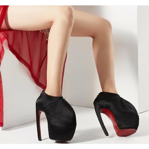 Womens Armadillo Super High Spike Heel Design Sexy Night Club Black Big Size