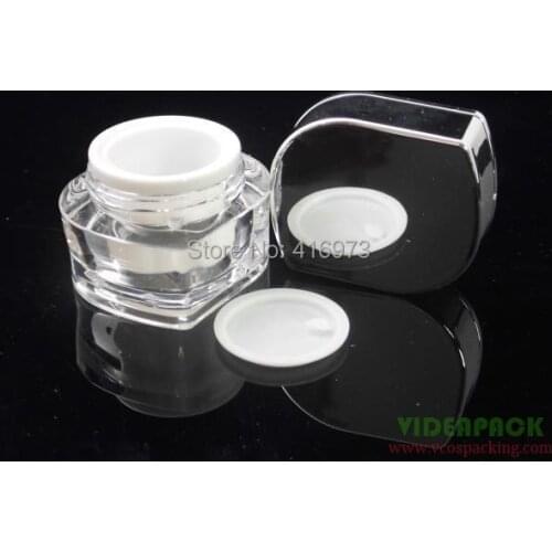 100pcs/lot hight end empty eye cream jar10ml/10g cosmetic container refill bottle travel kit