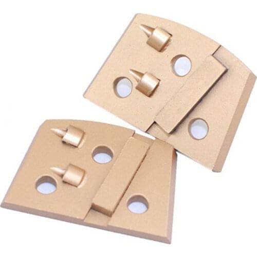 PCD26 Quick Lock Lavina PCD Grinding Disc Two Quarter PCD Diamond Concrete Grinding Pads with Thread Holes Epoxy Removal 12PCS