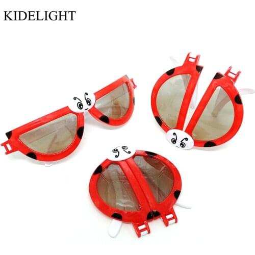 12PCS Kids Birthday Party Gift Deformable Ladybug Glasses For Girl Boy Party Supply Baby Shower Favor Present Giveaway