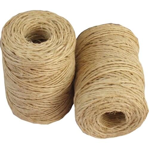 2 Pcs/lot 80M Spool 100% natural sisal twine ,sisal rope, sisal thread used in all kind packing,in home garden