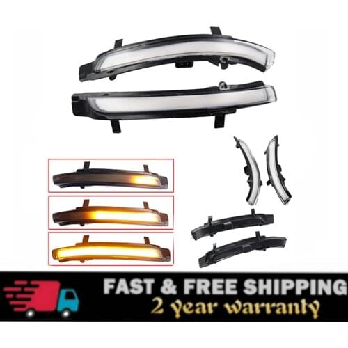 For Skoda Octavia 2009-2013 SUPERB 2008-2014 Dynamic LED Turn Signal Blinker Mirror Flasher Light Sequential Lamp 2 PCS