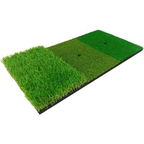 30*60cm Golf Training Mat 3 in1 Mini Pad Swing Grass Practice Exercise Mat