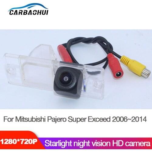 Car Rear View Back Up Reverse Parking Camera For Mitsubishi Pajero Super Exceed 2006~2014 CCD HD Night Vision Waterproof