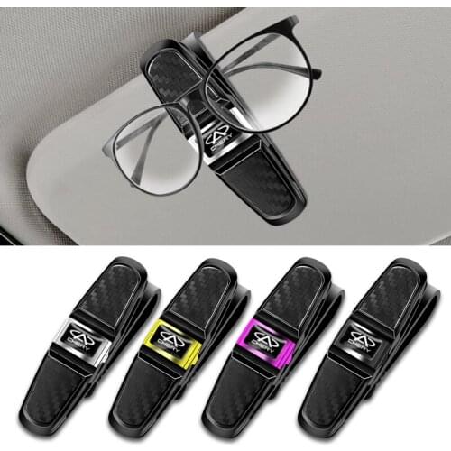 Car Styling Sun Visor Glasses Holder Interior Organize Accessories For Chery Tiggo 5 2 3 7 PRO 8 5X IQ QQ Fulwin Face Arrizo A1