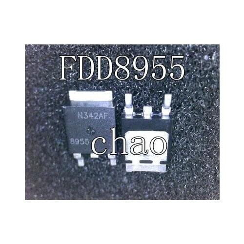 Free shipping 100PCS FDD8955 TO-252 60V 10A