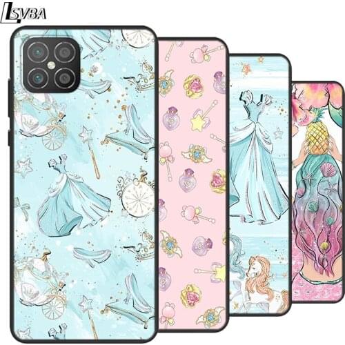 Soft TPU Silicone Cover Fashion Princess Art For Huawei Nova 8 7 6 SE 5T 7i 5i 5Z 5 4 4E 3 3i 3E 2i Pro Phone Case
