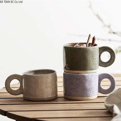 European-style Ceramic Coffee Cup Large Capacity Couple Mug Creative Home Breakfast Milk Mug English Afternoon Tea Tea Cup Gift