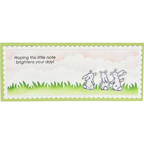 Some Bunny Loves You Hello Spring Birds Metal Cutting Dies Matching Clear Silicone Stamp DIY Crafts Card Making Scrapbooking