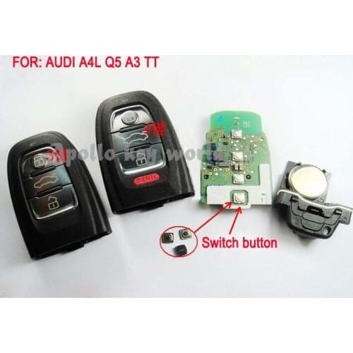 SMD MICRO SWITCH TACTILE PUSH BUTTON FOR AUDI A4L Q5 A5 A3 TT REMOTE KEY MINI SWITCH (SIZE:4*4*1.5)