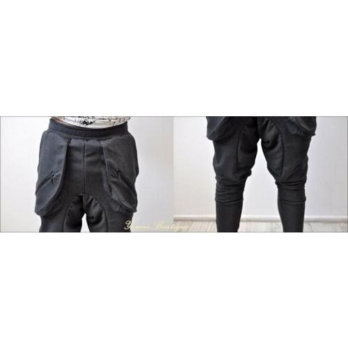 Mens Low Drop Crotch Harem Zippered Pocket Baggy Sweatpants /Slim-Fit Zip Pocket Trouser Cargo Pants / Techwear
