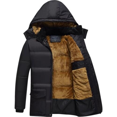 2020 New Men Jacket Coats Thicken Warm Winter Windproof Jackets Casual Mens Down Parka Hooded Outwear Cotton-padded Jacket
