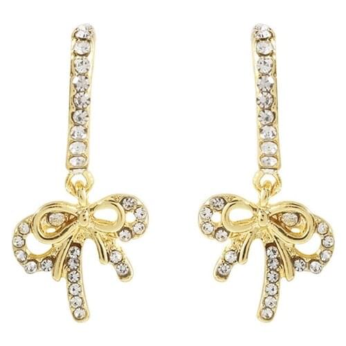 New Earrings Fashion Jewelry Flash Crystal Simple Statement Earrings Wholesale Earing Pendientes Kolczyki Aretes De Mujer