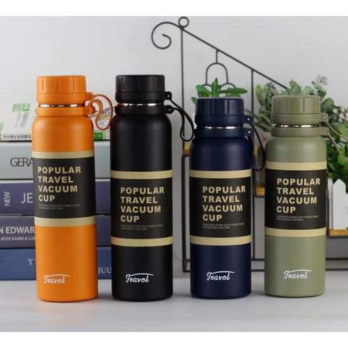 650/850ML Portable Double Stainless Steel Vacuum Flasks Coffee Tea Thermos Mugs Sports Travel Bottle Large Capacity Thermo Cups