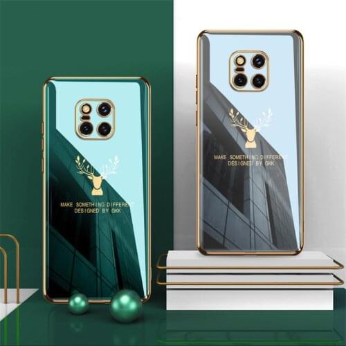 GKK Soft Silicone Shockproof Phone Case For Huawei Mate 20 Pro Electroplated TPU Protection Cover for Huawei Mate 20 Case Fundas