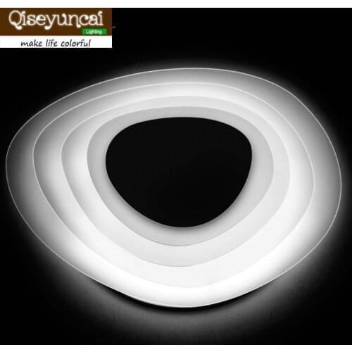 Qiseyuncai 2018 new Modern minimalist living room ice layer glass ceiling lamp creative personality art study bedroom lamp